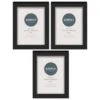 Simply Everyday 4 X 6" Block Frames 3pk - Black