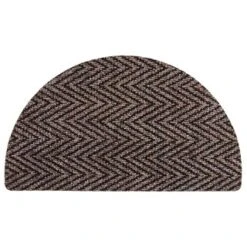 B&M Half Moon Indoor Chevron Doormat 40 X 70cm 11 B&M Half Moon Indoor Chevron Doormat 40 X 70cm -Hot Sale Household Items 319759 Half Moon Indoor Chevron Mat 40x70cm brown