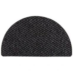 B&M Half Moon Indoor Chevron Doormat 40 X 70cm 12 B&M Half Moon Indoor Chevron Doormat 40 X 70cm -Hot Sale Household Items 319759 Half Moon Indoor Chevron Mat 40x70cm dark grey