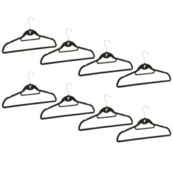 B&M Pure Velvet Hangers 8pk - Black 6 B&M Pure Velvet Hangers 8pk - Black -Hot Sale Household Items 333534 8pk velvet hangers black group