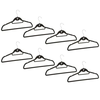 B&M Pure Velvet Hangers 8pk - Black 3 B&M Pure Velvet Hangers 8pk - Black - Image 3