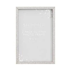B&M Glitter Photo Frames 4 X 6" 2pk -Hot Sale Household Items 343242 glitter photo grame 2pk 3