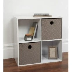 B&M Diamond Storage Cubes 2pk - Grey