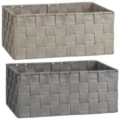 B&M Woven Storage Baskets 3pk - Silver -Hot Sale Household Items 365979 365978 3pk woven baskets group 2
