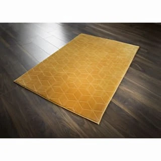 Geo Microplush Rug 60 X 110cm - Ochre -Hot Sale Household Items 366456 366458 geo embossed rug ochre