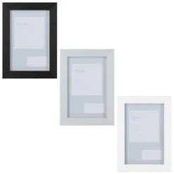B&M Block Photo Frame 4 X 6" 2pk - Grey -Hot Sale Household Items 367045 2pk block photo frame 4x6 main