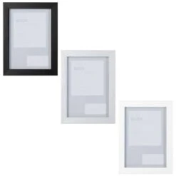 B&M Block Photo Frame 5 X 7" 2pk - White -Hot Sale Household Items 367046 2pk block photo frame 5x7 main