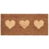 B&M Embossed Coir Step Mat - Hearts