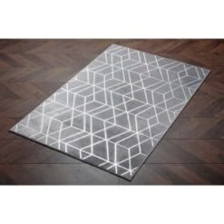 B&M Lexi Microplush Rug 110 X 160cm - Grey