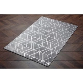 B&M Lexi Microplush Rug 110 X 160cm - Grey -Hot Sale Household Items 367878 367879 lexi microplush rug grey 1