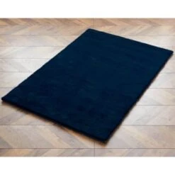 B&M Luxury Faux Fur Rug 60 X 110cm - Navy