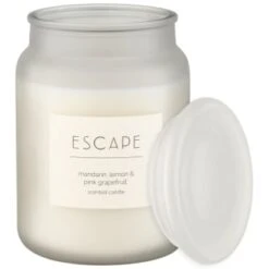 B&M Large Spa Scented Candle - White - Escape -Hot Sale Household Items 368691 large spa candle escape 3