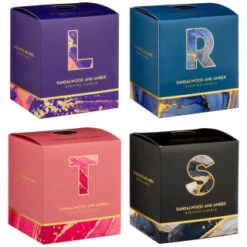 B&M Alphabet Candle (Assorted) - Sandalwood & Amber -Hot Sale Household Items 372815 372816 372849 alphabet candle sandalwood and amber main