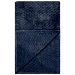 B&M Waffle Faux Fur Throw - Navy -Hot Sale Household Items 372950 waffle faux fur throw navy