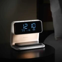 Goodmans Wireless Charging Alarm Clock -Hot Sale Household Items 373397 goodmans alarm clock with wireless charging and nightlight 2