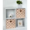 B&M Metallic Storage Cubes 2pk - Blush