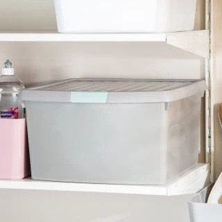 B&M Waffle Clip Box 25.5L - Grey 3 B&M Waffle Clip Box 25.5L - Grey - Image 3