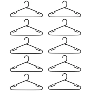 B&M Jumbo Hangers 10pk - Black 2 B&M Jumbo Hangers 10pk - Black - Image 2