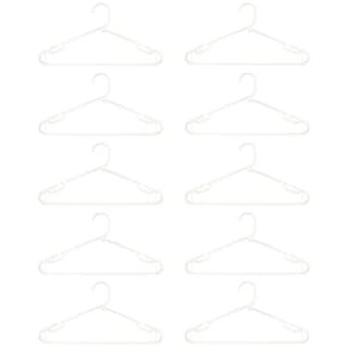 B&M Jumbo Hangers 10pk - White 2 B&M Jumbo Hangers 10pk - White - Image 2
