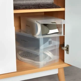 B&M Clear Shoe Storage Box 3pk 1 B&M Clear Shoe Storage Box 3pk