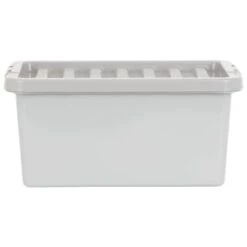 B&M Storage Box With Lid 11L - Graphite -Hot Sale Household Items 377031 11l storage box grey 4