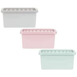 B&M Storage Box With Lid 11L - Sage -Hot Sale Household Items 377031 377033 377036 11l storage box group