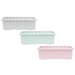 B&M Under Bed Storage Box 32L - Dusty Pink 5 B&M Under Bed Storage Box 32L - Dusty Pink - Image 5