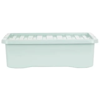 B&M Under Bed Storage Box 32L - Sage 3 B&M Under Bed Storage Box 32L - Sage - Image 3