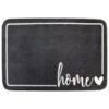 B&M Super Soft Washable Slogan Mat 50 X 70cm - Grey