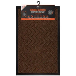 B&M Ultimate Trap Mat 55 X 85cm - Brown -Hot Sale Household Items 379122 durable ultimate sculpted trap mat 55x85cm brown