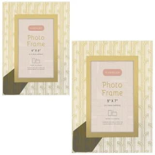 B&M Harmony Glass Photo Frame 4 X 6" - Gold 3 B&M Harmony Glass Photo Frame 4 X 6" - Gold - Image 3