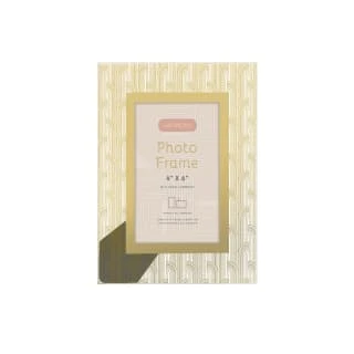 B&M Harmony Glass Photo Frame 4 X 6" - Gold 2 B&M Harmony Glass Photo Frame 4 X 6" - Gold - Image 2