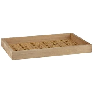B&M Rattan Rectangle Tray 2 B&M Rattan Rectangle Tray - Image 2