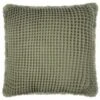 B&M Cotton Waffle Cushion - Green