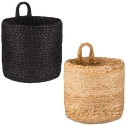 B&M Thera Hanging Storage Basket - Black -Hot Sale Household Items 381912 381913 thera hanging basket main