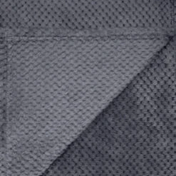 B&M Waffle Throw - Dark Slate -Hot Sale Household Items 383152 supersoft waffle throw dark slate 4