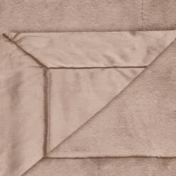 Heritage Collection Aspen Faux Fur Throw - Mink -Hot Sale Household Items 383183 aspen throw dark mink 3