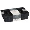 B&M Set Of Three Storage Baskets - Black
