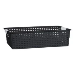 B&M Set Of Three Storage Baskets - Black -Hot Sale Household Items 384207 3pk storage boxes black 4