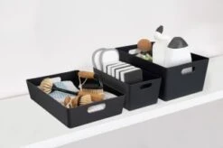 Soho Storage Tub 10 X 30 X 10cm - Graphite -Hot Sale Household Items 384312 384322 384405 soho box graphite group 1