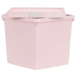 B&M Waffle Clip Box Storage Cube 14L - Dusty Pink -Hot Sale Household Items 384965 dusky pink 14l waffle clip box cube 3