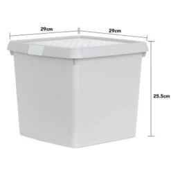 B&M Waffle Clip Box Storage Cube 14L - Grey -Hot Sale Household Items 384966 grey 14l waffle clip box cube 3