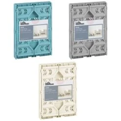 Midi Stacking Fold Flat Crate 30.6 X 20.5 X 12.6cm - Teal -Hot Sale Household Items 384970 384974 384975 home essentials midi stacking fold flat crate main 2 2