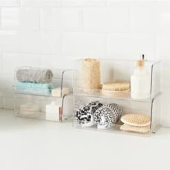 Clear Stacking Caddy - Medium -Hot Sale Household Items 384976 384977 384978 384984 clear organiser tray 2