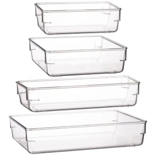 Clear Organiser Plastic Tray - Large 3 Clear Organiser Plastic Tray - Large - Image 3
