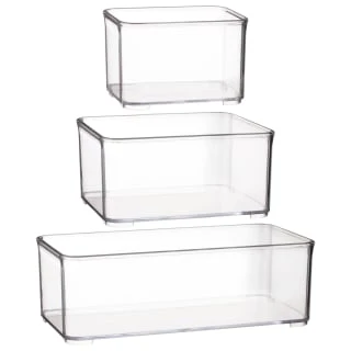 Clear Nestable Storage Tub - Large 3 Clear Nestable Storage Tub - Large - Image 3