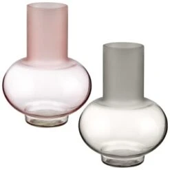 B&M Frosted Vase - Grey -Hot Sale Household Items 387592 frosted vase group