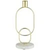 B&M Marble & Gold Candle Holder