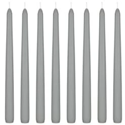 Tapered Candles 8pk - Grey -Hot Sale Household Items 387716 8pk tapered candles grey 2