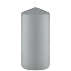 Grey Pillar Candles 4pk -Hot Sale Household Items 387750 4 pack grey pillar candles
